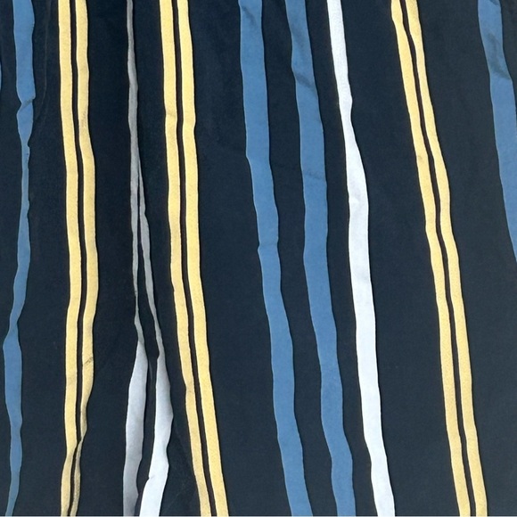 Abercrombie & Fitch Women’s XS Romper Striped Tie Front Black Blue Yellow - Picture 3 of 5